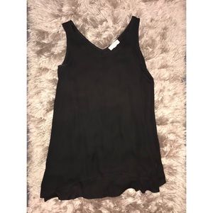 Hi-Lo Black Sleeveless Blouse
